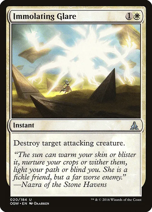 Immolating Glare · Oath of the Gatewatch 20/187