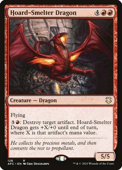 Hoard-Smelter Dragon · Forgotten Realms Commander 128/331