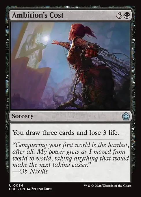 Ambition's Cost · Foundations Commander 84/3