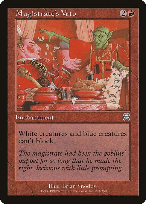 Magistrate's Veto · Mercadian Masques 204/350