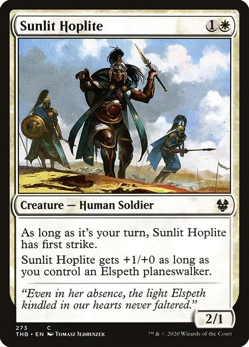 Sunlit Hoplite · Theros Beyond Death 273/358