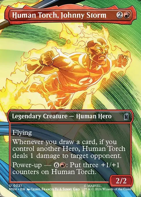 Human Torch, Johnny Storm · Marvel Super Heroes 321/24