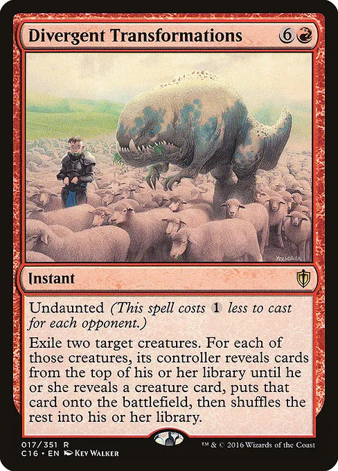 Divergent Transformations · Commander 2016 17/351