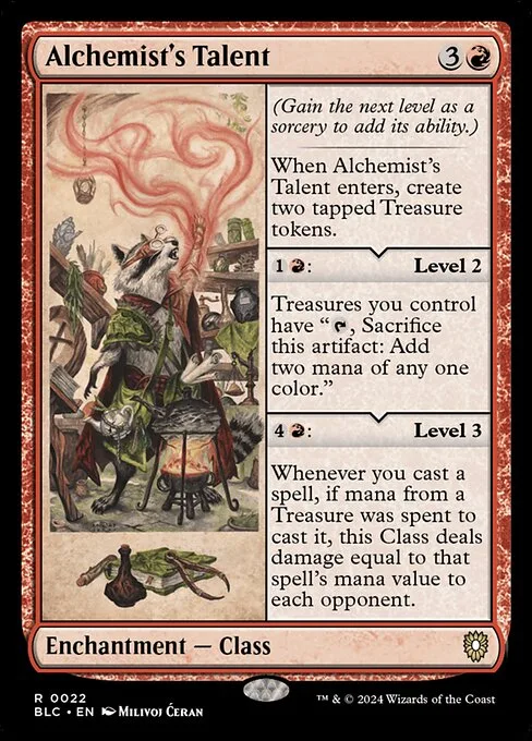 Alchemist's Talent · Bloomburrow Commander 22/356