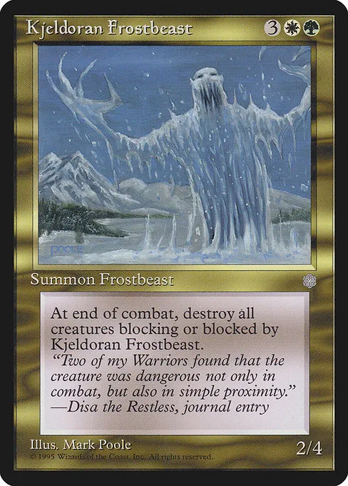 Kjeldoran Frostbeast · Ice Age 296/383