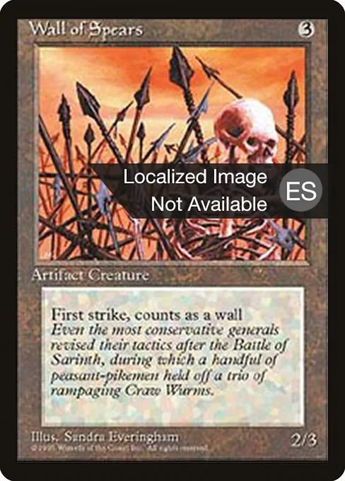 Wall of Spears · Fourth Edition Foreign Black Border 356/378