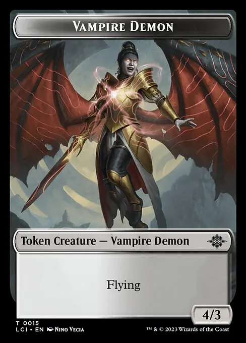 Vampire Demon · The Lost Caverns of Ixalan Tokens 15/19