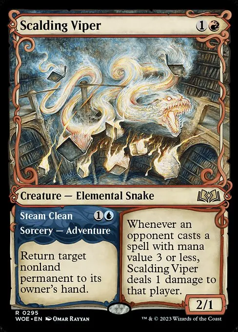 Scalding Viper // Steam Clean · Wilds of Eldraine 295/381