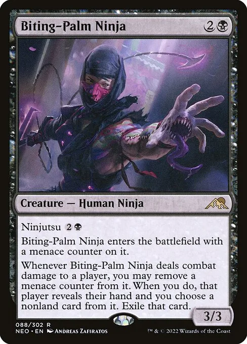 Biting-Palm Ninja · Kamigawa: Neon Dynasty 88/531