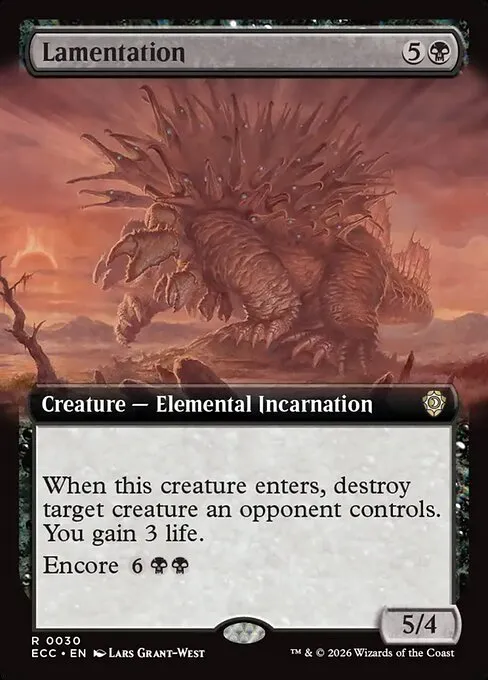 Lamentation · Lorwyn Eclipsed Commander 30/176