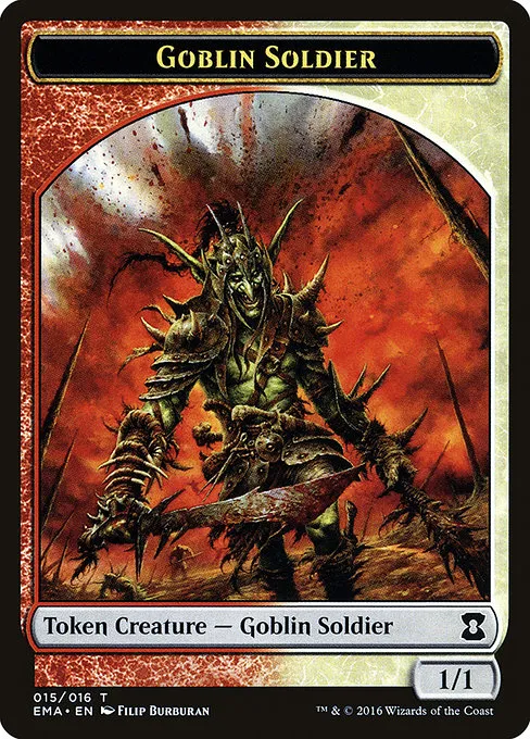 Goblin Soldier · Eternal Masters Tokens 15/16