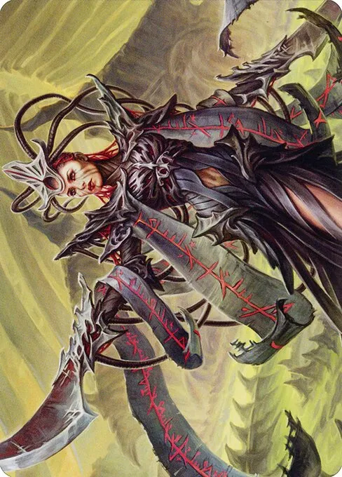 Testament Bearer // Testament Bearer · Phyrexia: All Will Be One Art Series 23/81
