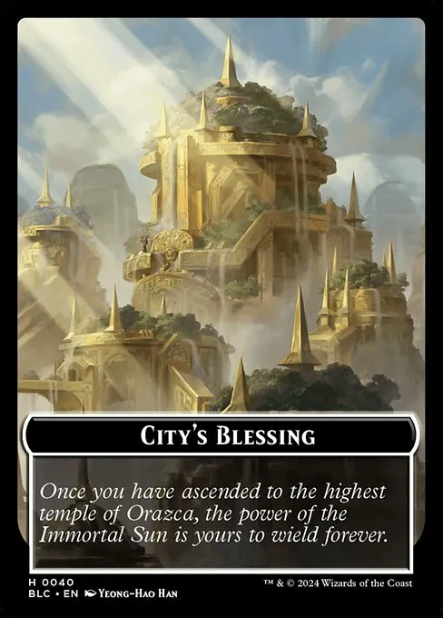 City's Blessing · Bloomburrow Commander Tokens 40/41
