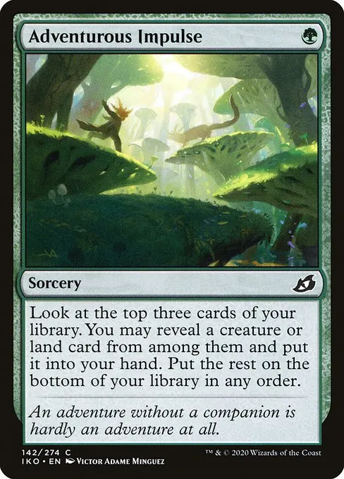 Adventurous Impulse · Ikoria: Lair of Behemoths 142/390