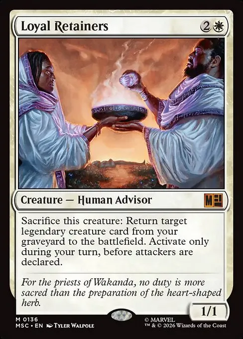 Loyal Retainers · Marvel Super Heroes Commander 136/9