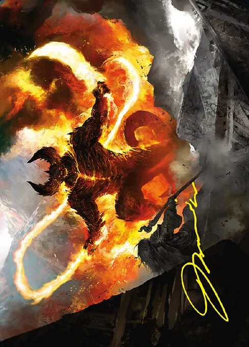 The Balrog, Flame of Udûn // The Balrog, Flame of Udûn · Tales of Middle-earth Art Series 36/81