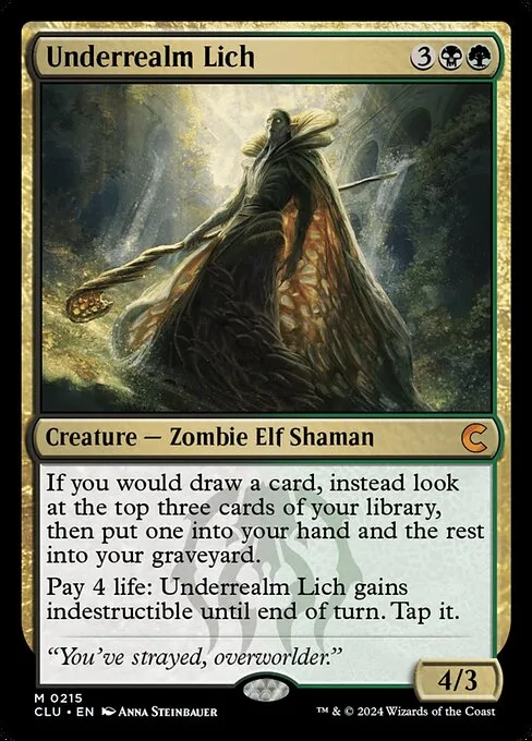 Underrealm Lich · Ravnica: Clue Edition 215/284