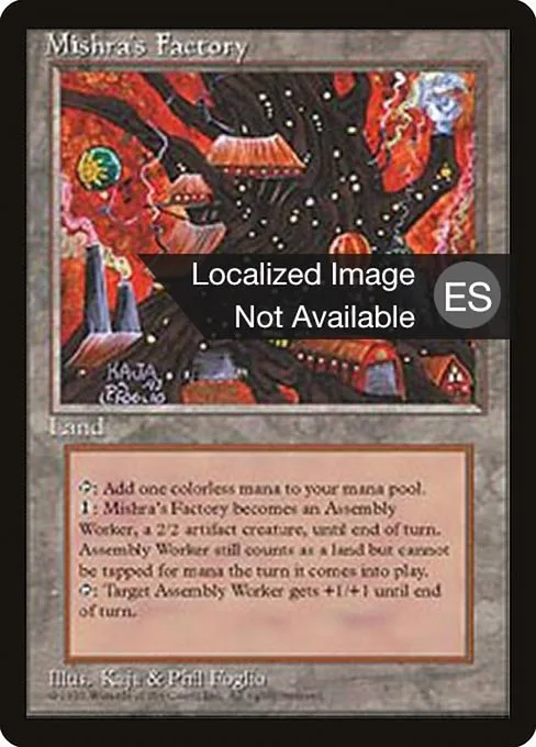 Mishra's Factory · Fourth Edition Foreign Black Border 361/378