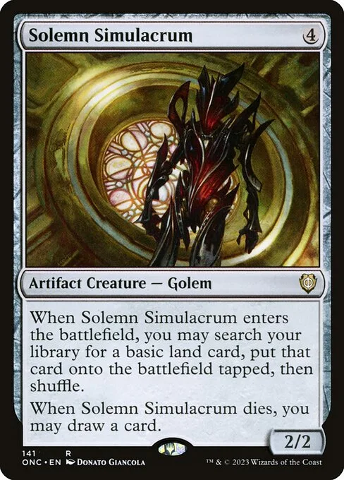 Solemn Simulacrum · Phyrexia: All Will Be One Commander 141/174