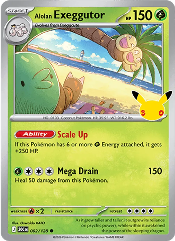 Alolan Exeggutor · 30th Celebration 002/128