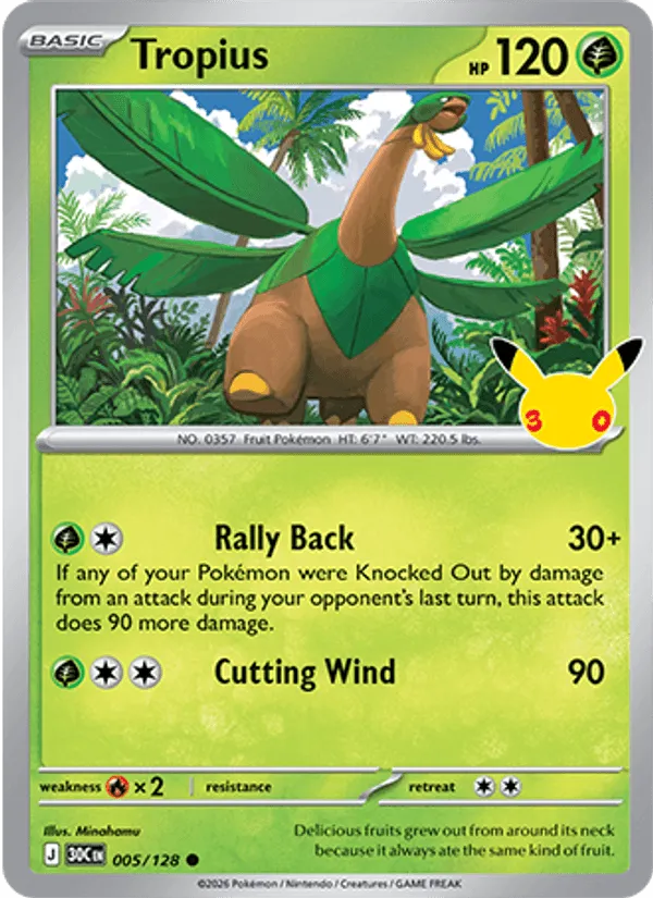Tropius · 30th Celebration 005/128