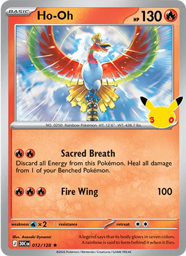 Ho-Oh · 30th Celebration 012/128