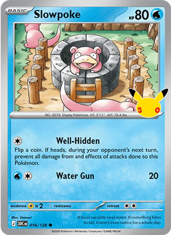 Slowpoke · 30th Celebration 016/128