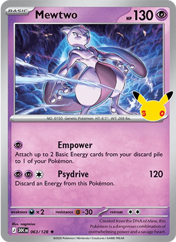 Mewtwo · 30th Celebration 063/128