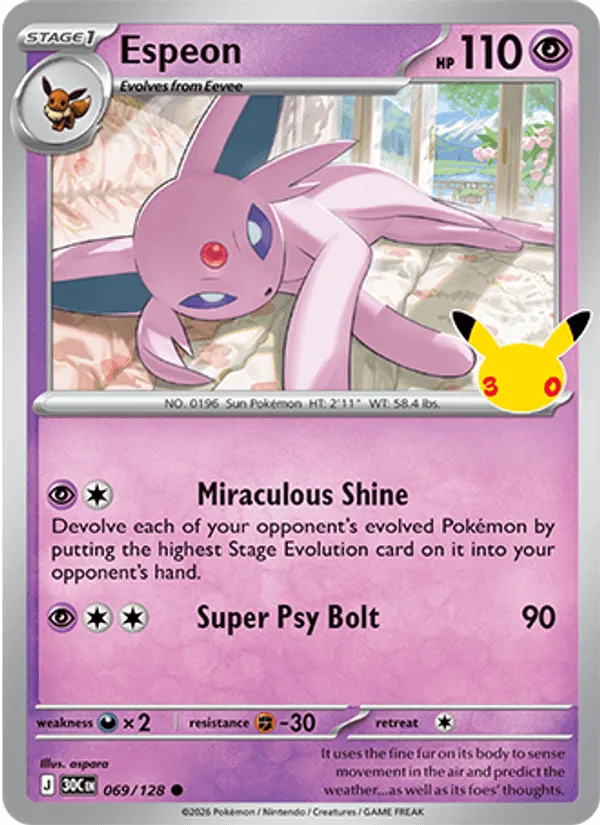 Espeon · 30th Celebration 069/128