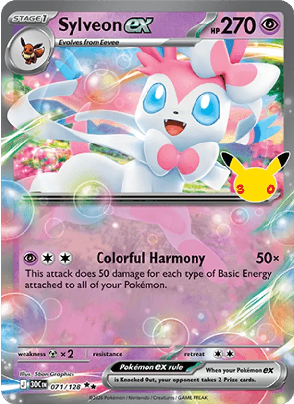 Sylveon ex · 30th Celebration 071/128