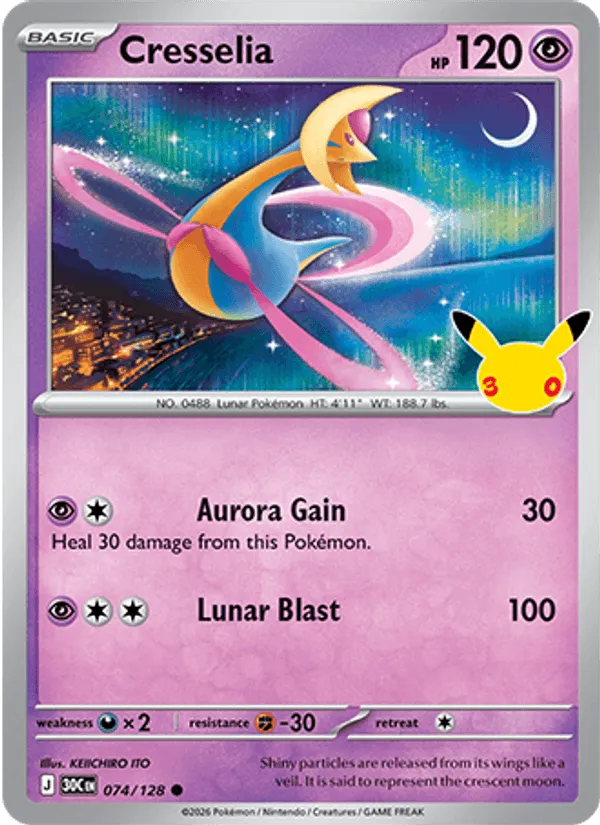 Cresselia · 30th Celebration 074/128