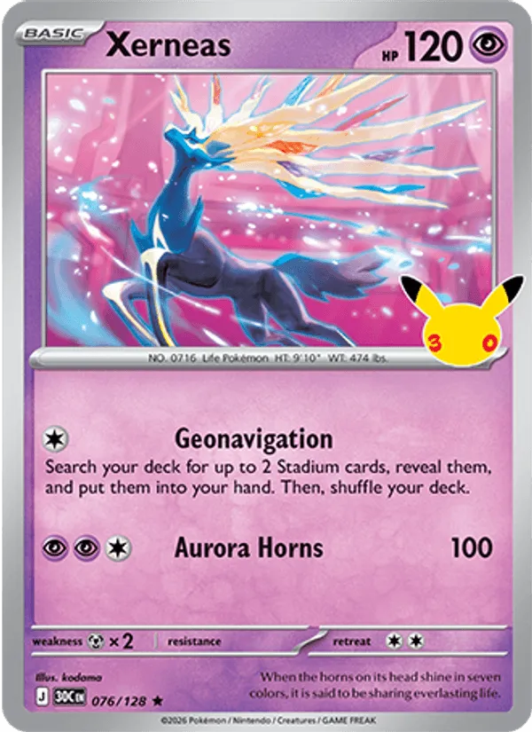 Xerneas · 30th Celebration 076/128