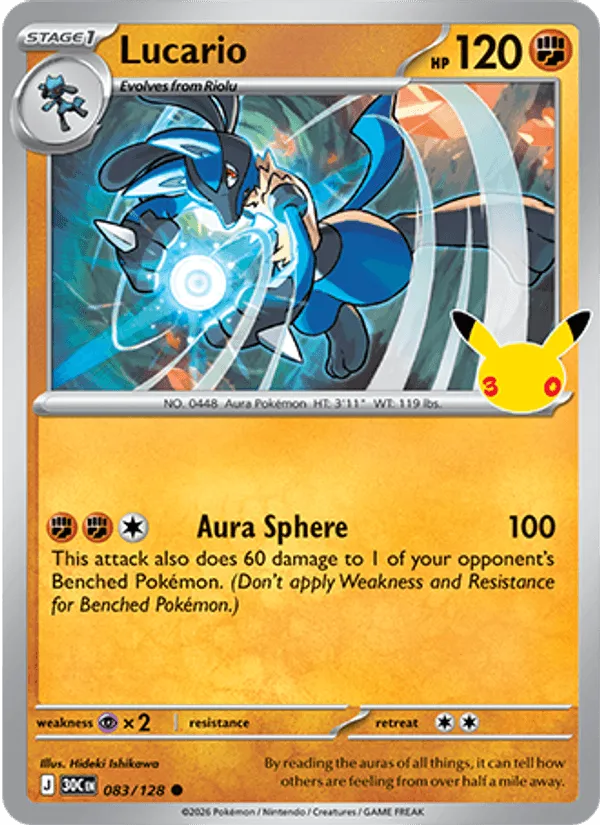 Lucario · 30th Celebration 083/128
