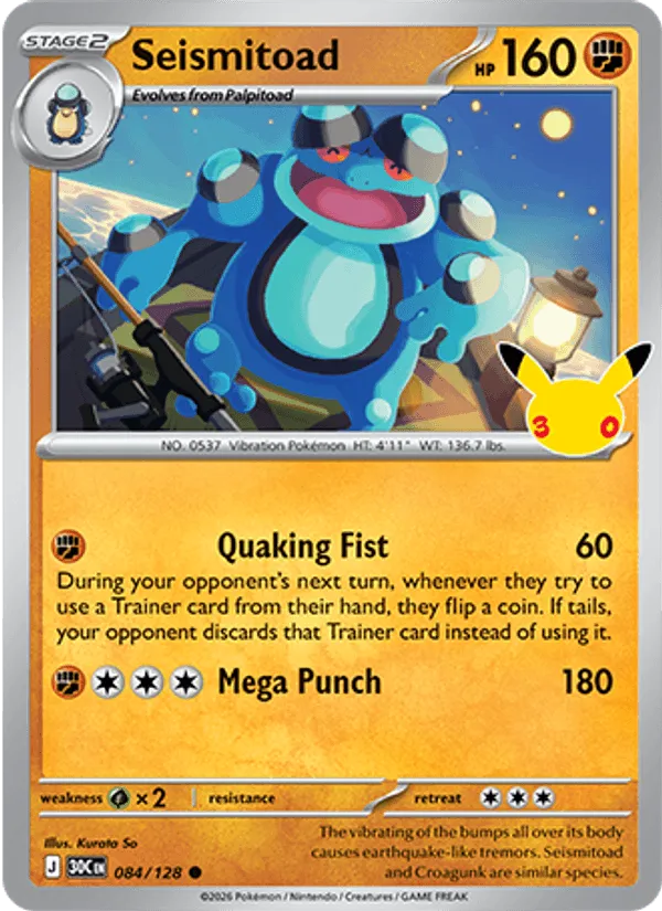 Seismitoad · 30th Celebration 084/128