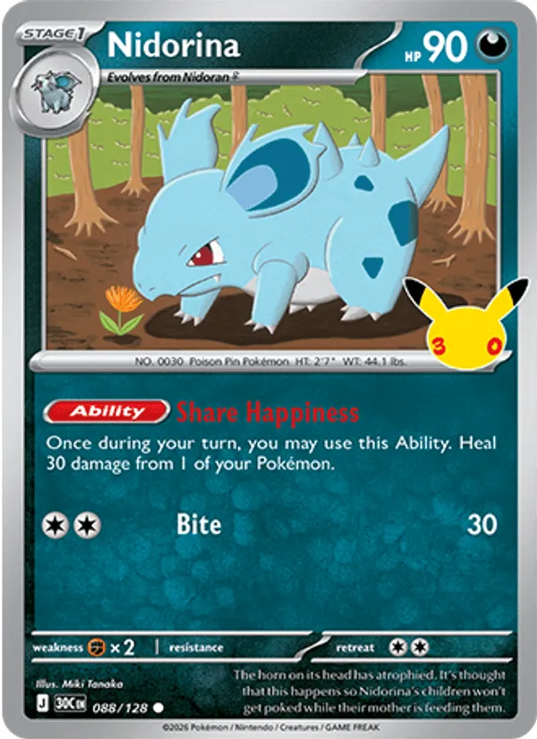 Nidorina · 30th Celebration 088/128