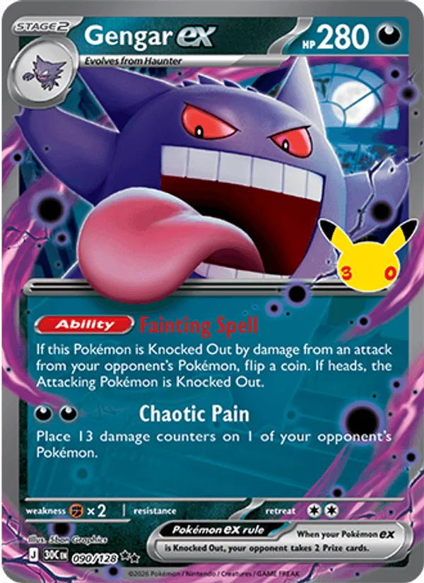 Gengar ex · 30th Celebration 090/128