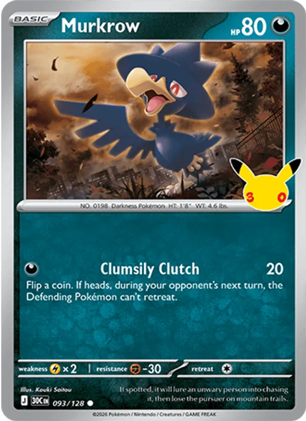Murkrow · 30th Celebration 093/128