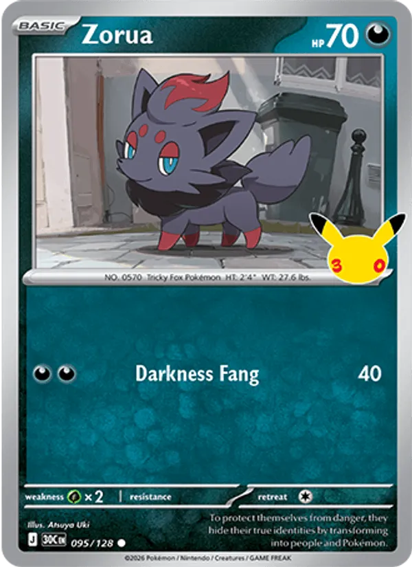 Zorua · 30th Celebration 095/128