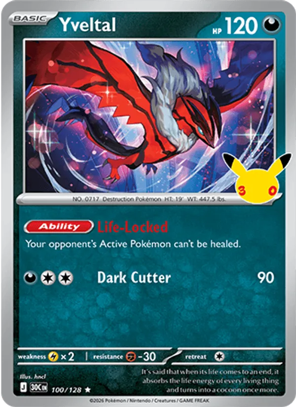Yveltal · 30th Celebration 100/128