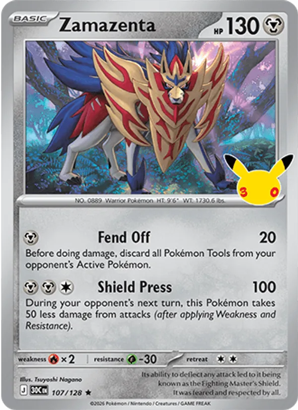 Zamazenta · 30th Celebration 107/128