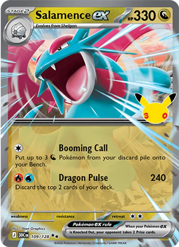 Salamence ex · 30th Celebration 109/128