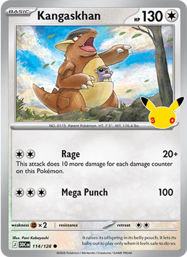 Kangaskhan · 30th Celebration 114/128