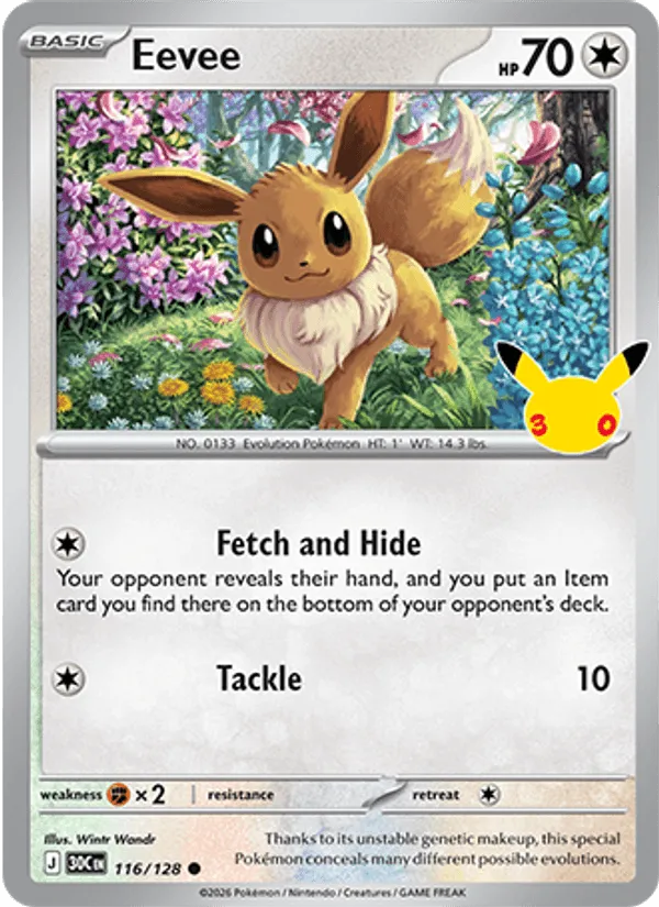 Eevee · 30th Celebration 116/128