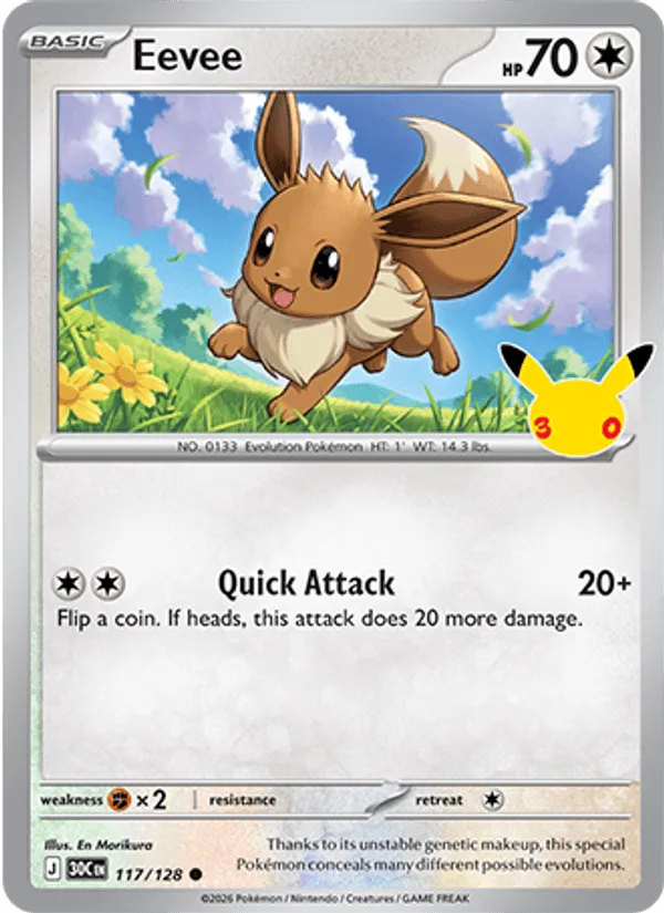 Eevee · 30th Celebration 117/128