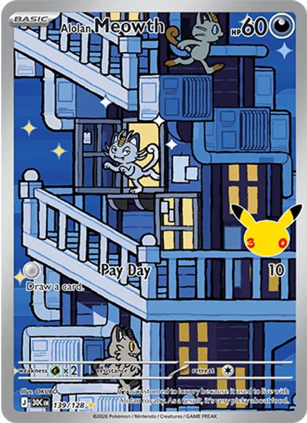 Alolan Meowth · 30th Celebration 139/128