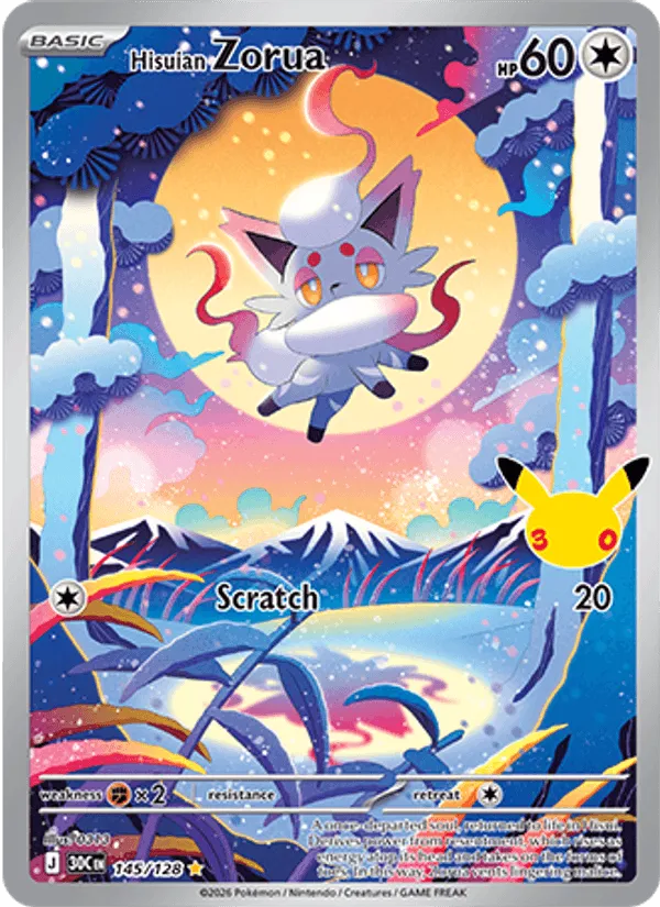 Hisuian Zorua · 30th Celebration 145/128