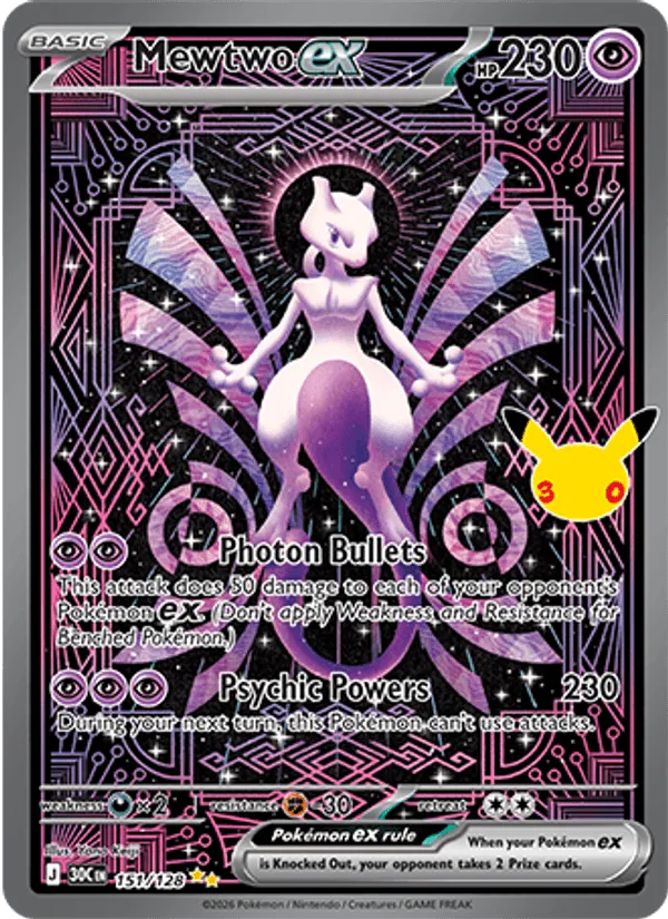 Mewtwo ex · 30th Celebration 151/128