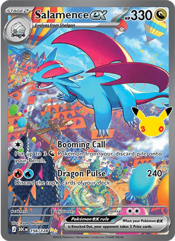 Salamence ex · 30th Celebration 156/128