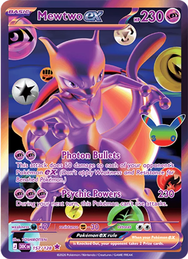 Mewtwo ex · 30th Celebration 157/128