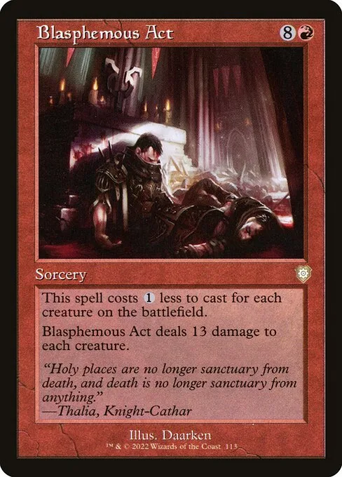 Blasphemous Act · The Brothers' War Commander 113/209